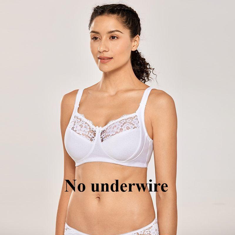 Sexy Lace Bra with Thin Cotton Lining for Large Breasts