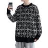 Herbst Winter Herren Rollkragenpullover Vintage Design Harajuku Locker Studenten Langarm Warme Pullover Hip-Hop Geometrische Jumper