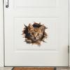 Cartoon Cute Cute Broken Wall Cat Bedroom Living Room Doors and Windows Home Beautification Wall Stickers