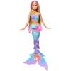 Barbie Sirène Fleur Magique Doll 37 Cm Rose