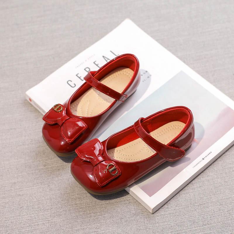 Children's Princess Shoes Soft Sole Autumn and Winter Children's Small Leather Shoes Baby Internet Celebrity Performance Single Shoes