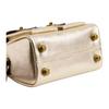 Coach Twin Turnlock 20 Leather Shoulder Bag Small Women's Light Gold