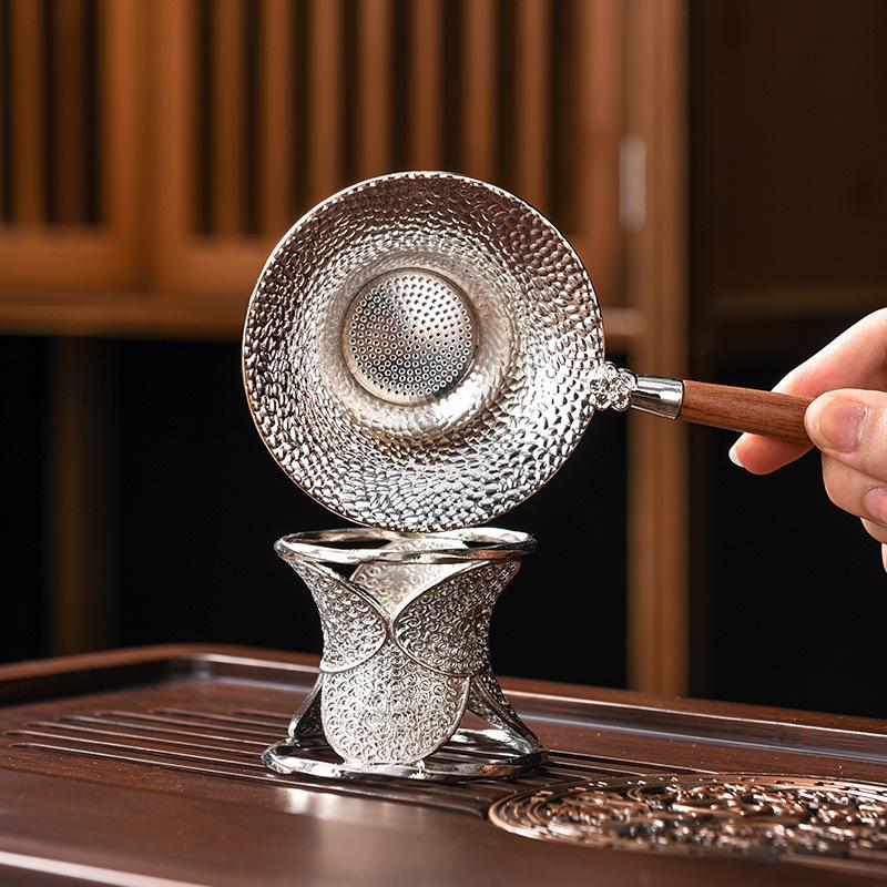 Tea strainer tea filter alloy tea set accessories household tea making funnel tea maker spoon tea residue separator