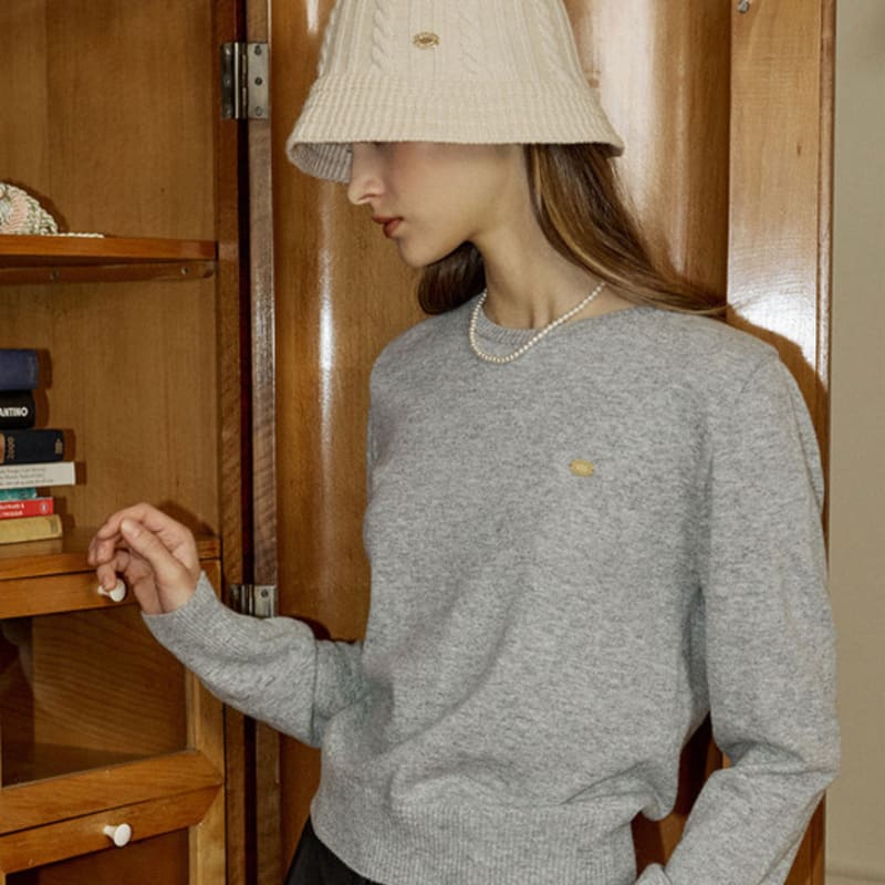 NONLOCAL Cable Knit Bucket Hat - Ivory