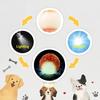 2Pcs Dog Toy Durable Crew Ball Pet Grinding Teeth Toy Rubber Sound Ball For Dog Interactive Supplies Chew Pet Supplies