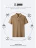 Polo Casual Trendy da Uomo a Maniche Corte con Taschino e Collo Elastico
