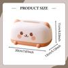 Cartoon Tissue Box Cover Plush Paper Napkin Holder Organizer PP Bread Modeling for Home Living Room Table