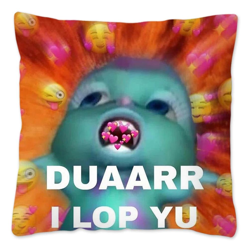 

Биббл Ой Мем Наволочка Домашнее Украшение Смешная Наволочка для Подушки для Дивана 100% Полиэстер Наволочка Декоративная Funda Cojines 45x45 20x20in 50x50cm