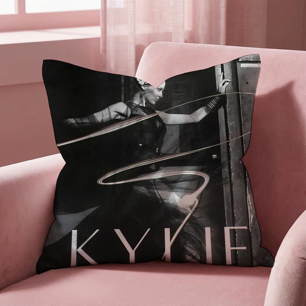 Singer K-KylieS M-MinogueS Cushion Cover Multi-Scene Pillow Cover for Home & Car - Reversible, Soft & Durable for Daily Use
