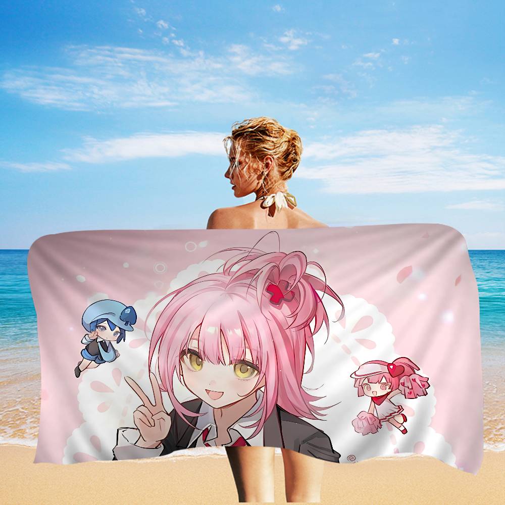 Shugo Chara Japan Anime Anime Beach Swimming Towel Soft Absorbent Washcloth Children's Gifts for Kids Travel Camping Gym