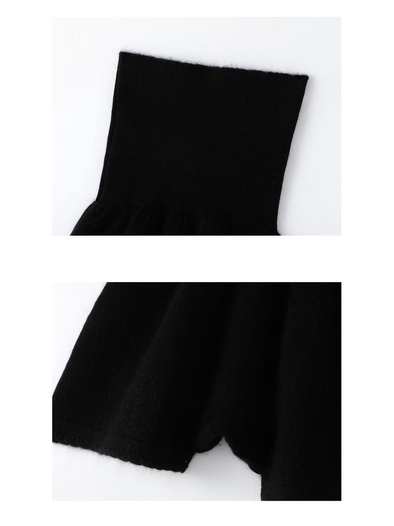 Women's High-Waist Cashmere Tummy Control Shorts - Warm, Tight-Fitting, Autumn/Winter Style Base Layer
