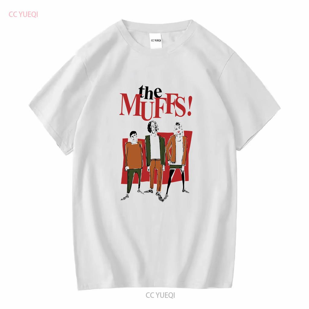 Muffs T-shirt långa eller korta ärmar vintage Tvättad Lite Snygg Unisex herr Mångsidig Vardagstopp För Daglig Användning