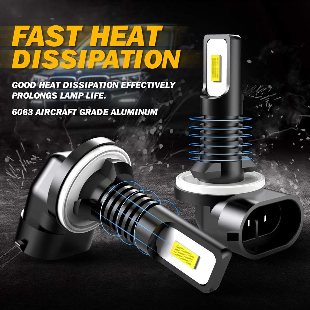 TUINCYN Super Bright 881 LED Fog Bulb White 6500K 2400 Lumens Top Quality 886