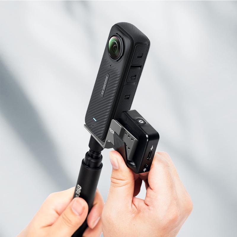 Neviditelný mikrofonní cold shoe pro Insta360 X4 / X3 / ONE X2 Mikrofonní adaptér pro RØDE Wireless GO Příslušenství pro kameru Pro Insta 360 X4 X3 X2