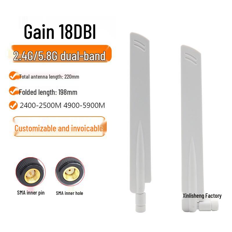 Dual-Band WiFi 6 High Gain Antenna for AC68U Router (2.4G/5G/5.8G) Omnidirectional Bluetooth Stick
