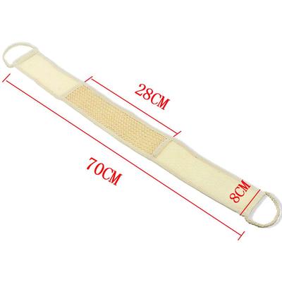Instrument pentru spălare a spatelui, exfoliere moale naturală, masaj pentru baie de lufa Scrubber Spa Burete Cureaua pentru spate Curăţarea sănătăţii pielii corpului