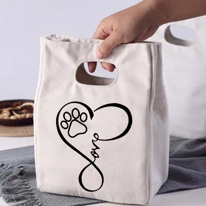Dachshunds Fresh Cooler Bag Canvas Portable Insulated Thermal Lunch Bags for Women Kids Bento Box Tote Picnic Food Storage Pouch