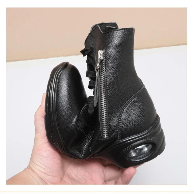 New Dance Boots Women's Jazz Modern Dance Shoes Outdoor Women's Square Dance Shoes White Black Sports Boots