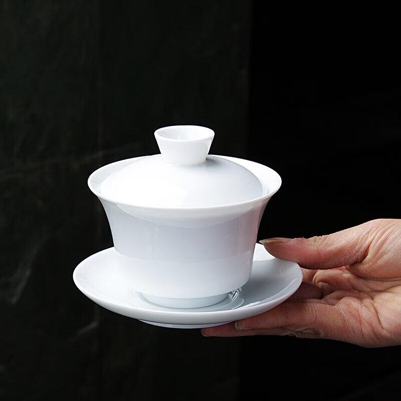 Si Chun Dehua White Porcelain Gaiwan Tea Set