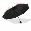 1pc My Melody Automatic Opening/Closing Umbrella with Floral Design - Portable Three-Fold Design, 8-Bone Iron Frame Outdoor Umbrella, Perfect Gift for