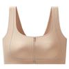 Traceless front zipper foundation liquid skin invisible wide shoulder lift anti-sagging breathable bra