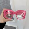 Square Anti Blue Light Eyewear Stylish Retro Classic Female Male Computer Gaming Eye Protection Plain Spectacles