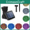 Bright Waterproof Solar String Lights For Yard Holiday Decorations 12m To 102m Length Options