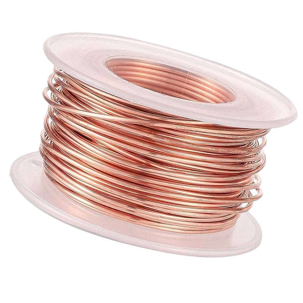 20m Pure Copper Wire for Gardening and Plant Support Bare Copper Wire for Air Plant Holders and Vegetable Growing