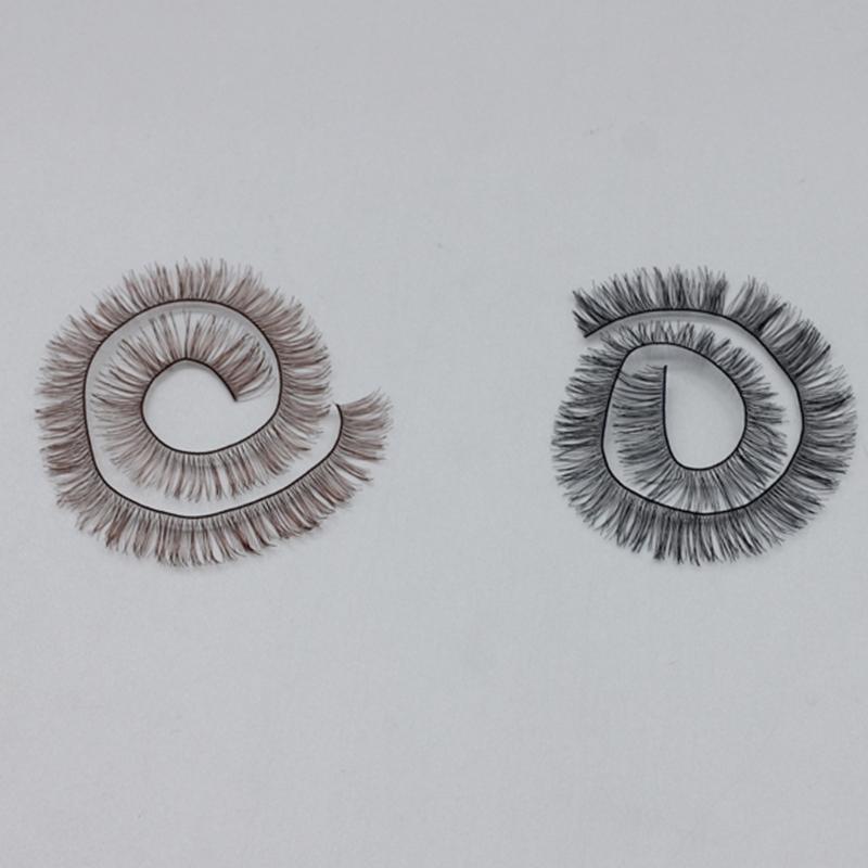 5PCS Craft Doll Accessory Eyelashes Set Customizable Length Realistic Curved Design Doll Eyelash Crafting Essential