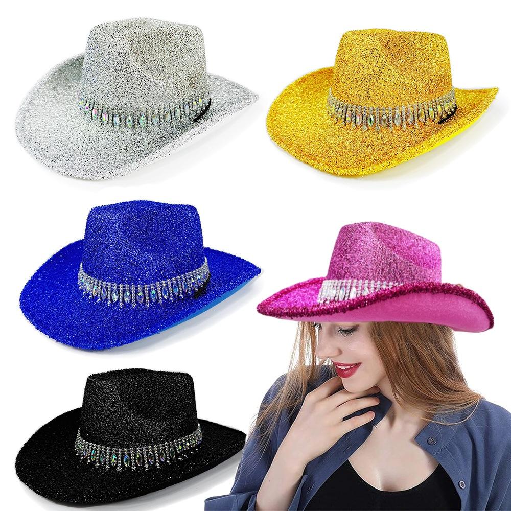 Rhinestone Cowboy Hat Ultra Sparkle Sparkly Western Hat Cowgirl Hat Western Party Cowboy Cap For Western Themed Parties