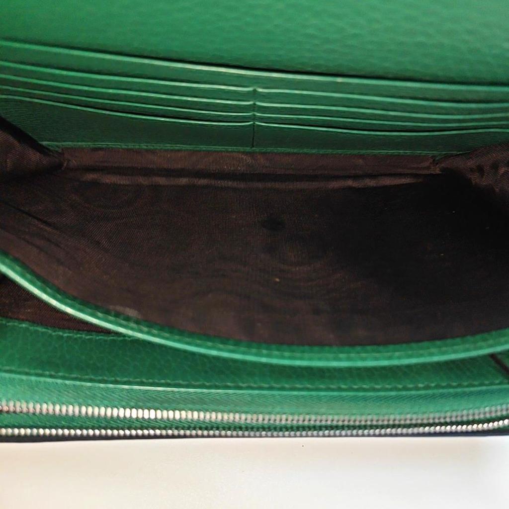[Pre-Owned] Dionysus Double Tiger Head Buckle Chain Shoulder Leather Wallet Crossbody Bag - Very Good #DR54W1