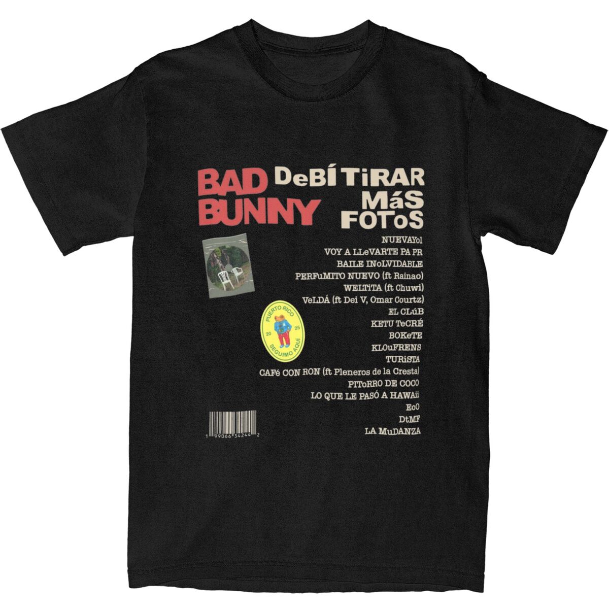 

Men Women Bad Bunny DTMF Album With Bear Cartoon Debi Tirar Mas Fotos Shirt 100% Cotton Graphic Printed Tee Shirts Top Clothing 5XL різнокольоровий