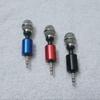 Mini Metal Microphone Adjustable Plug & Play Clear Sound Mic for ASMR Recording Mobile Vlog Live Streaming