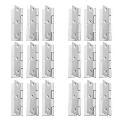 18Pcs Stainless Steel Door Hinges 2.5 Inch Durable Flap Hinges for Wooden Jewelry Wine Gift Box Door Hinge Flap Hinge