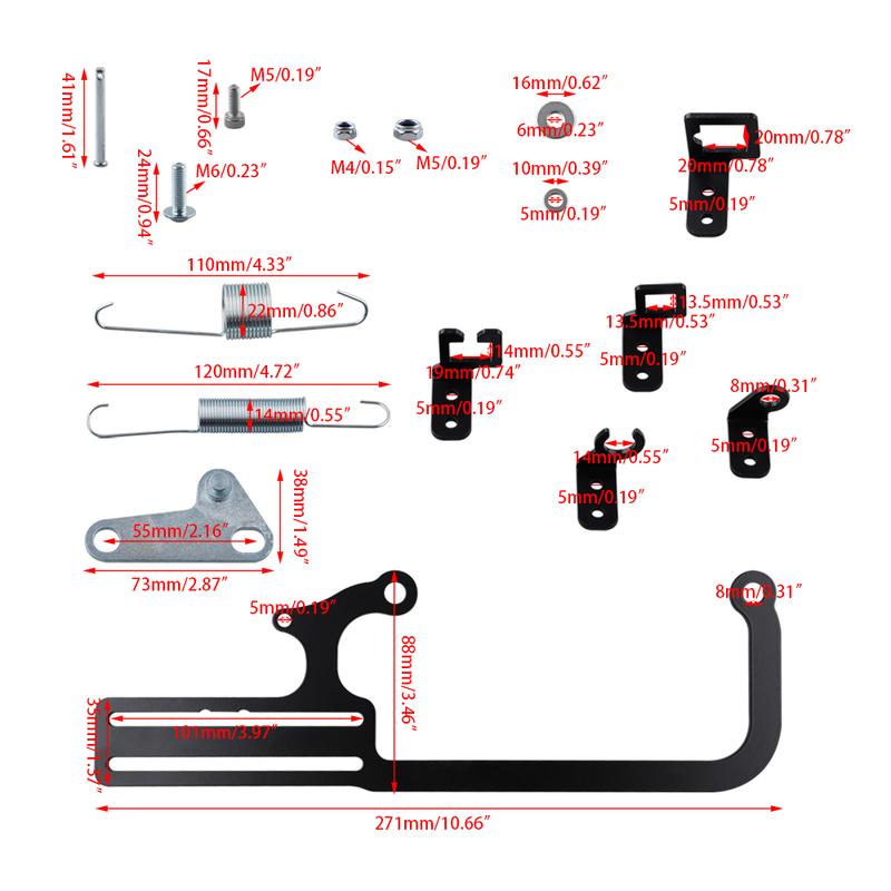 For EZ-EFI For Automatic Transmission TV Cables GM 700R4 Transmissions Throttle Cable Mount Bracket Cable Mounting Kit