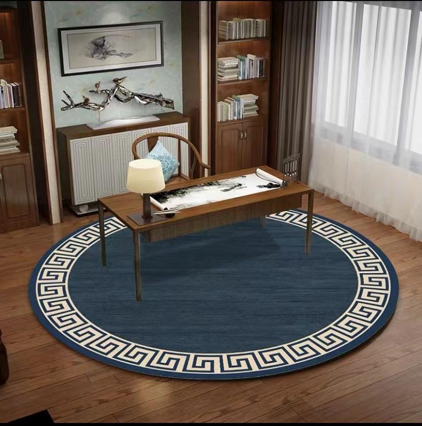 New Chinese Circular Carpet Chinese Style Living Room Bedroom Study Zhuzhou Round Blanket Fashion National Style Coffee Table Mat Bed Blanket