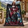 Devil May Cry Custom Name Flannel Blanket Personalized Soft Warm Plush Throw Blanket Customized Gift for Family Friends