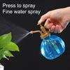 Vintage Spray Bottle Pumpkin Shape Plant Mister Retro Hand Pump Fine Mist Spray Bottle for Indoor Plants Succulents Orchids Ferns