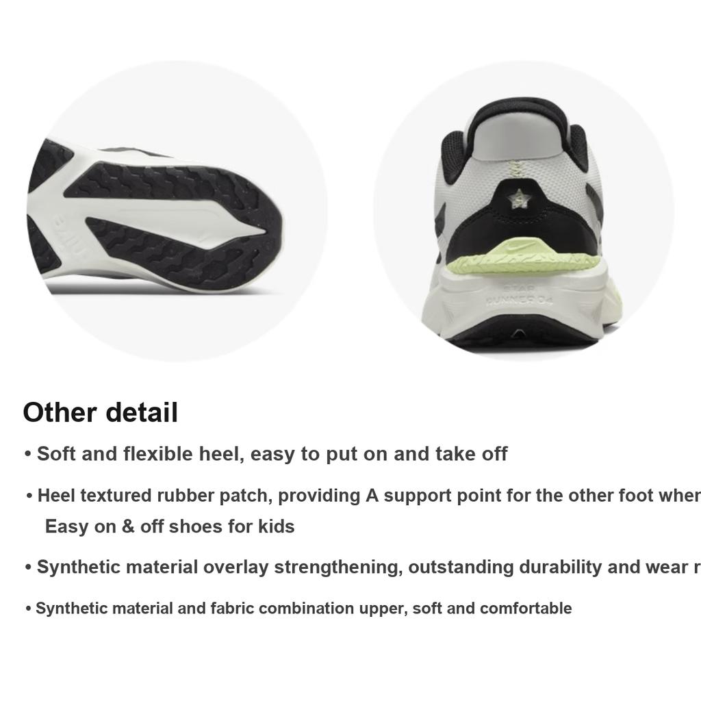 Nike Star Runner 4 GS Summit White Black Dětské tenisky Barely-Volt DX7615-102