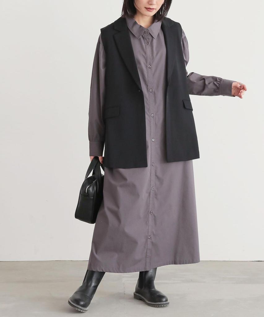 Oshare Walker Ärmelhemd Lang Locker mit Passt Allen Perfekt für und Produkt 11dn09s n'OrLABEL [Raffiniert Kleid] Damenkleid, Passform, schmeichelhaft,