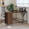 VidaXL Desk, Computer Table with Storage, Computer Desk with Legs, Writing Table Bedroom, Industrial, 837601