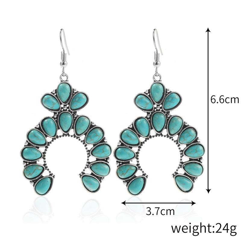 BLINGBAY 2023 Women's Earrings Retro Accessories Fashion Jewelry Accessories Ethnic Turquoise Earrings Bohemian Jewelry Gifts