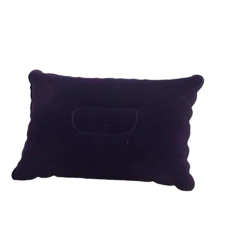 

Надувная подушка для путешествий: Портативная воздушная подушка для кемпинга, самолета, сна, спинки и поясничной поддержки 34x22 cm темно-синий