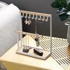 2-Tier Design Jewelry Display Frame Hanging T-shaped Holder Jewelry Display Rack  Jewelry Organizer