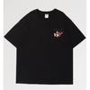 2025 Men T-shirts Intrage Japan Kanji Cartoon T-shirt Fun Graphics Kawaii Clothing Streetwear Peach Khaki Top Large Harajuku Top