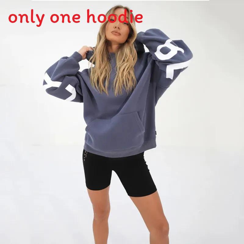 Streetwear Hoodie For Women Thick Polyester With Letter Graphic Fall 2023