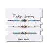 New Fashion 3Pcs Stackable Seed Beads Bracelet Set Lightweight Comfortable Beach Casual Vacation Accessories For Women Girl Wear