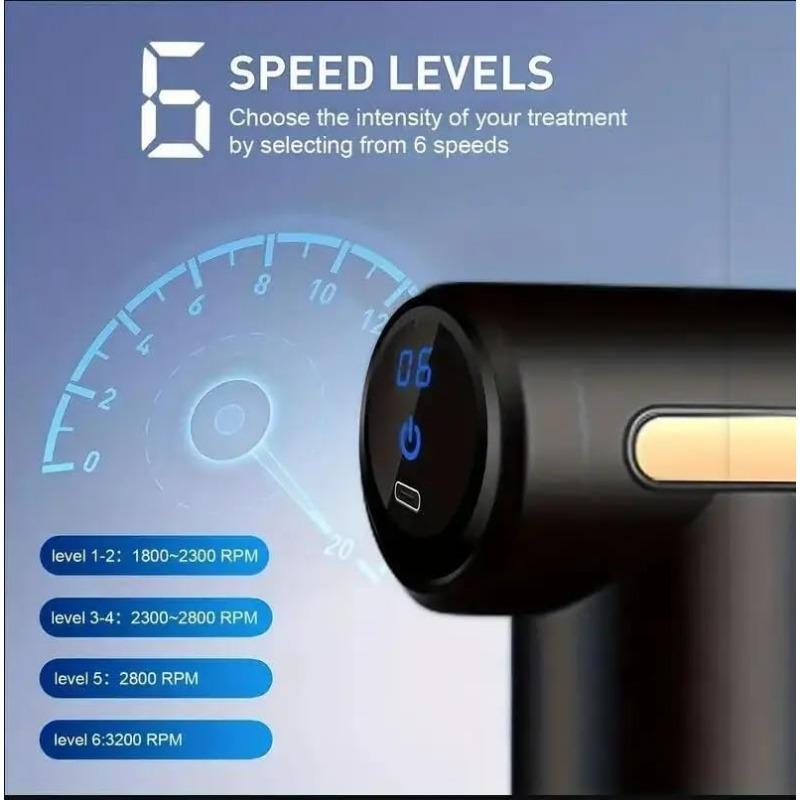 Fascia Gun Handheld Muscle Massage Gun Deep Tissue Relaxation Electric Vibration Massage Gun Professional Grade Sport Massager