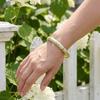 Enamel Floral Chinese Flower Bangle Traditional Women's Hand Bracelet  Jewelry Gifts