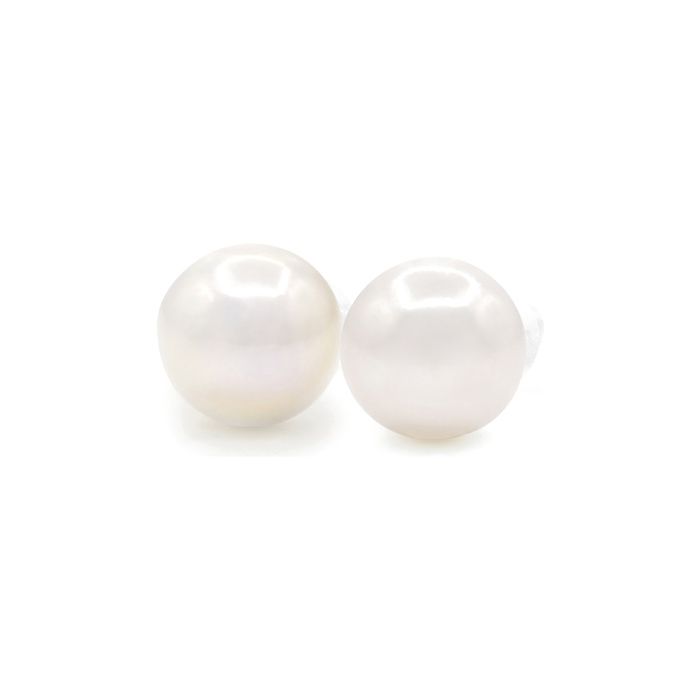 Earrings - PEARLS & COLORS - Pearls & Colors - Freshwater Pearl 8-9 Mm - 9 Ct White Gold - AAA+ Quality